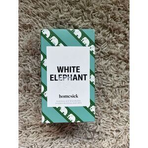 Scented Candles for Home White Elephant 13.75 oz Long Lasting Soy Wax HOMESICK